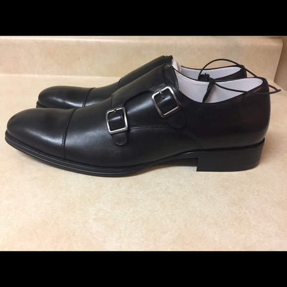 Express Leather Double Monk Strap Dress Shoe - Picture 3 of 3